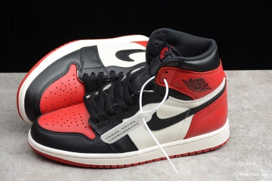 High Jordan 1 555088-610 Bred Retro 555088-610 Toe Air 0330